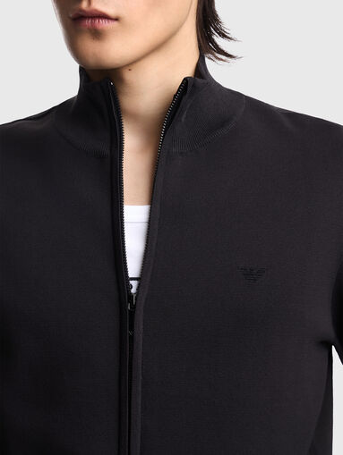 Knitted cardigan with zip - 4
