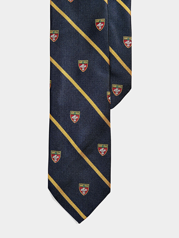 Silk tie with Preppy print - 1
