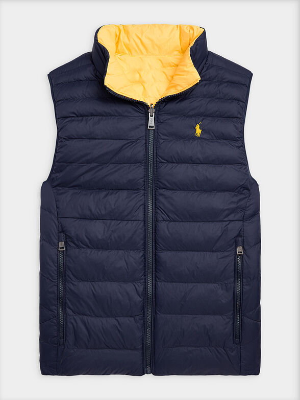 Padded reversible vest with quilted effect - 2