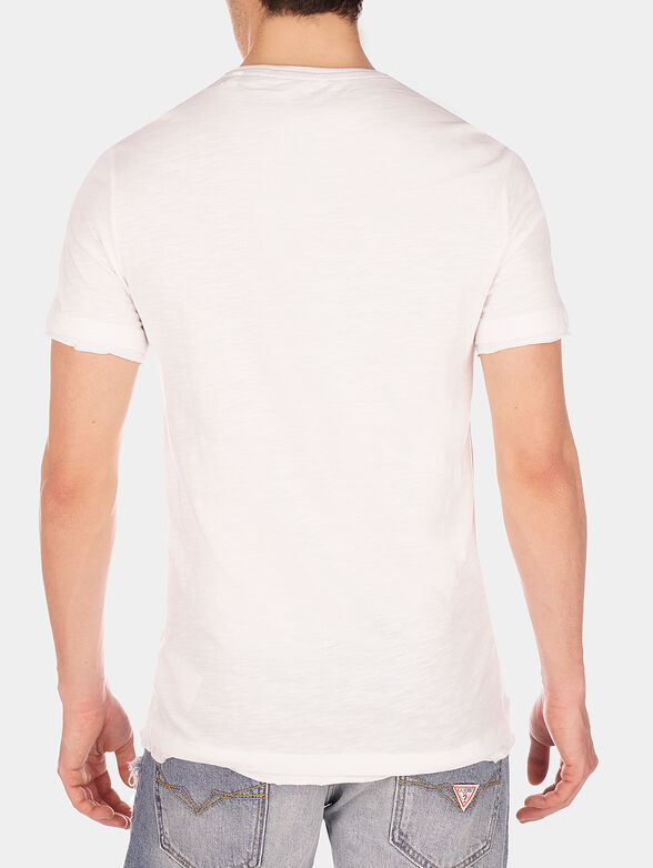 PARADISE White t-shirt with palm print - 2