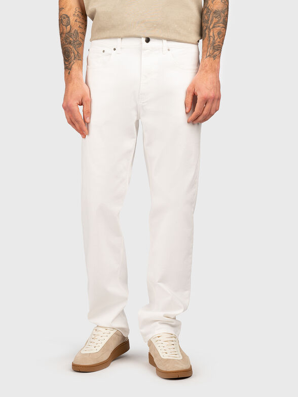 FINN straight jeans with logo - 0
