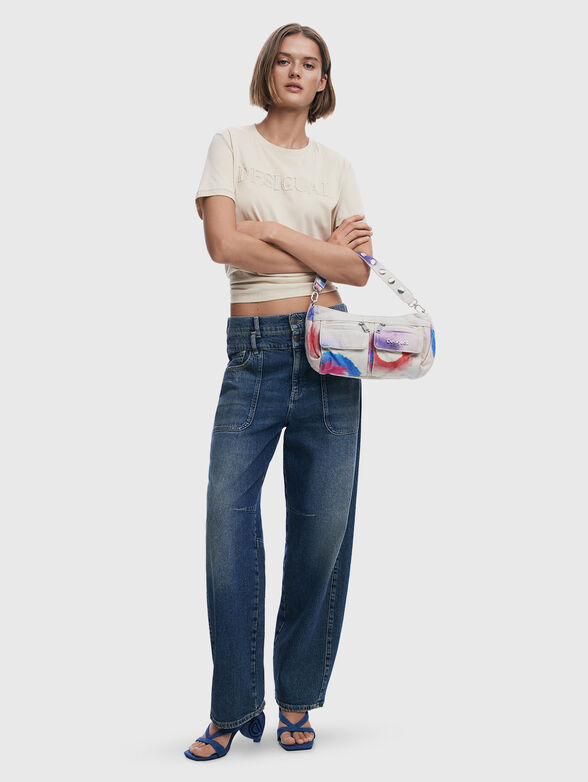 Crossbody bag with multicolor print - 2