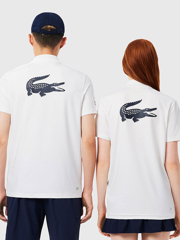 Unisex polo shirt with accent back - 2