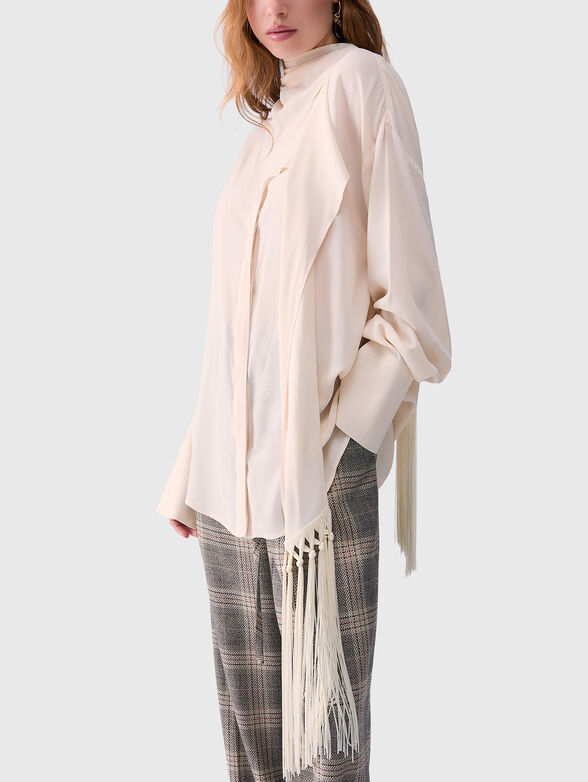 Shirt with decorative scarf - 4