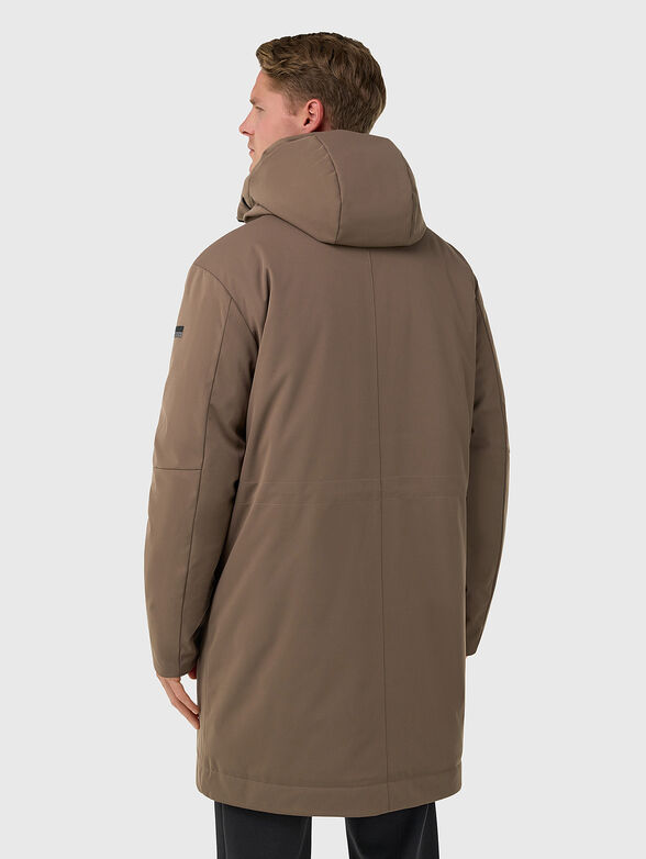 Brown padded jacket - 3