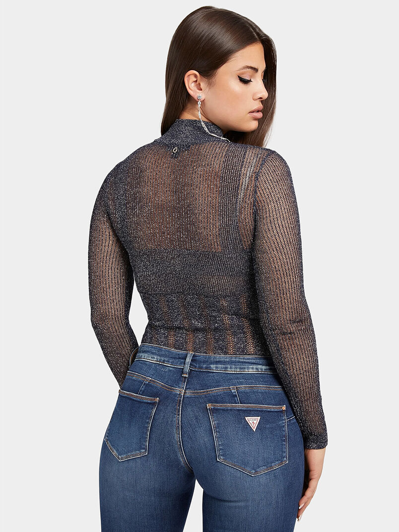 Sweater with shiny threads - 3