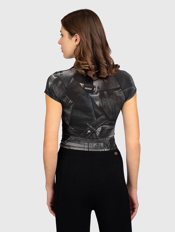 Cropped slim T-shirt - 3