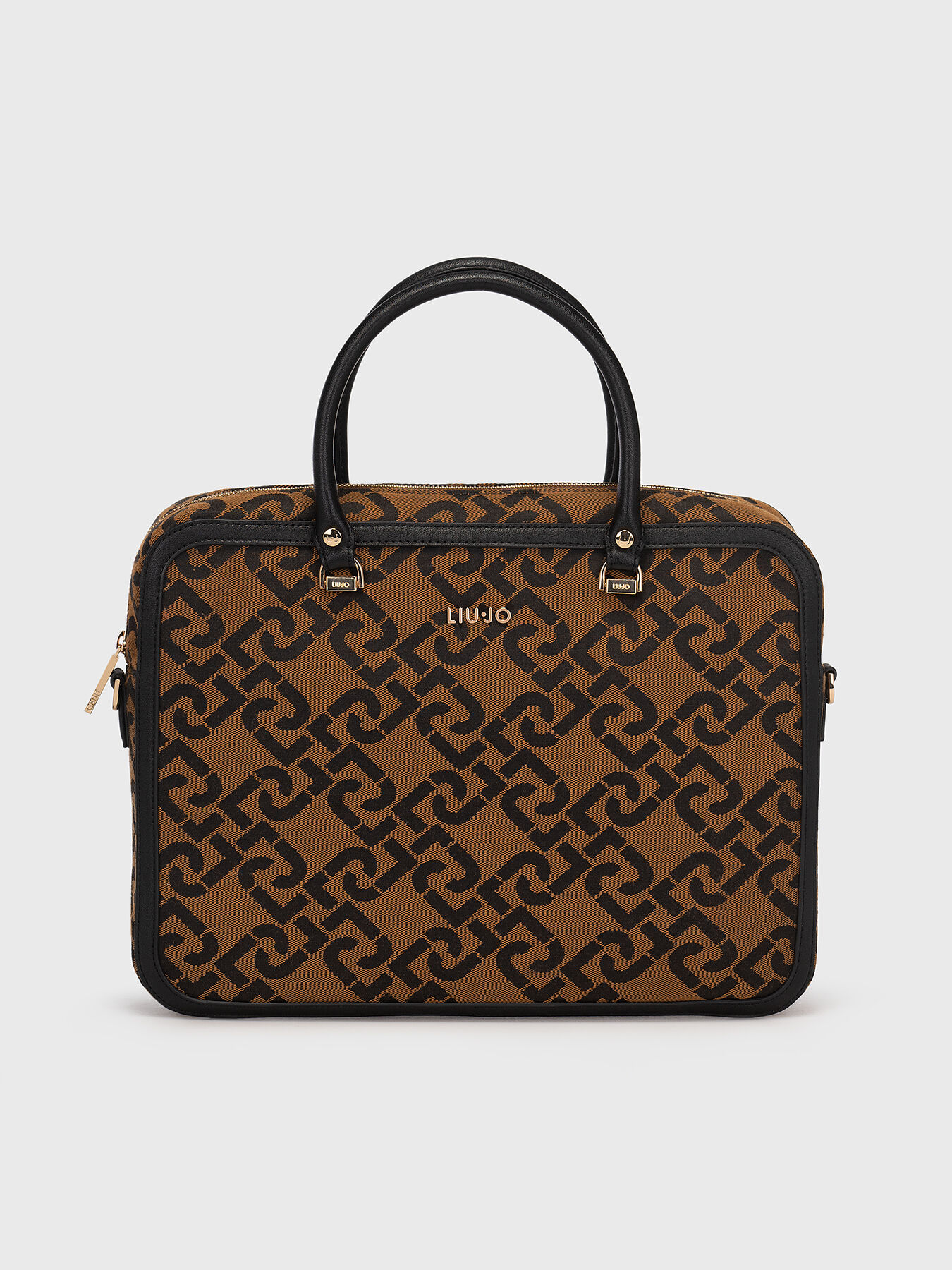 Monogram logo laptop bag brand LIU JO Globalbrandsstore en