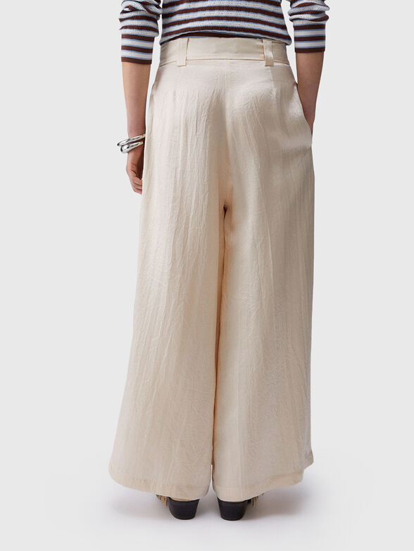 Crinkled effect satin trousers - 2