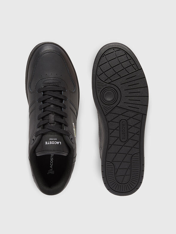 Black leather sneakers - 6