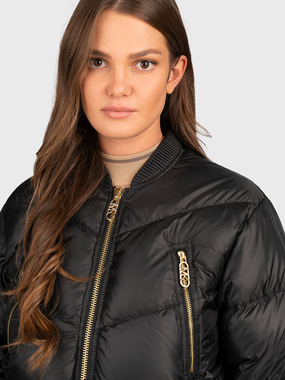 Black jacket with quilted effect - 4