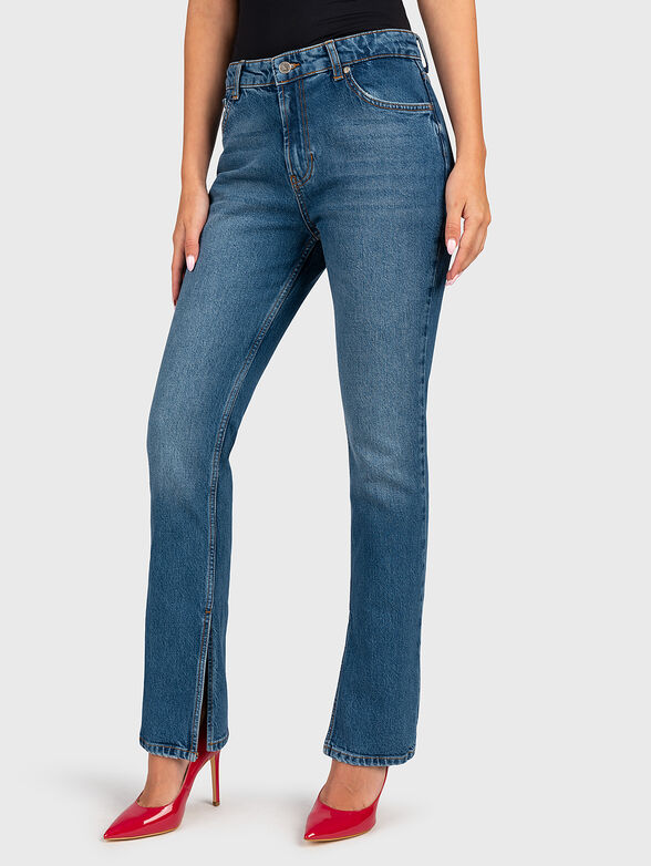 Slim jeans with slit  - 1