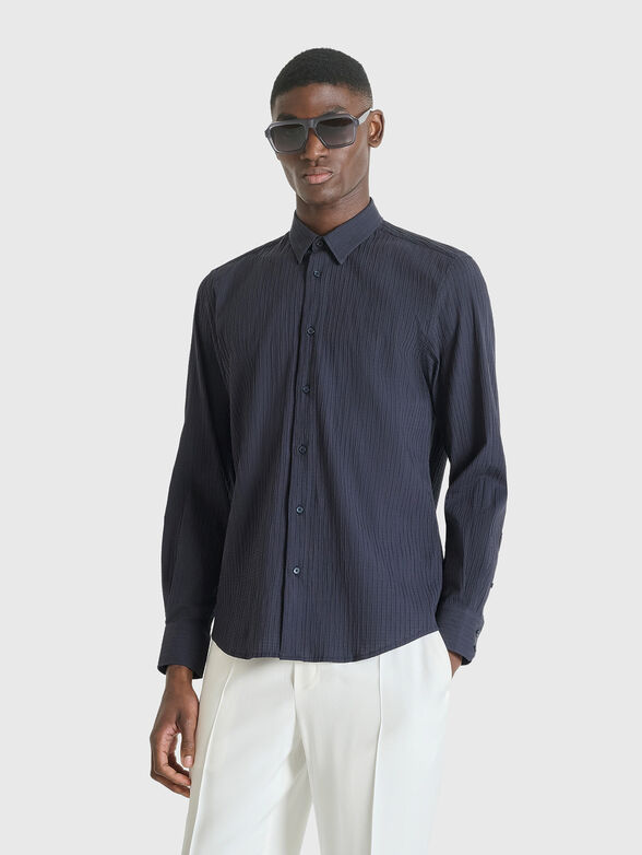 Long-sleeved shirt with classic collar  - 1