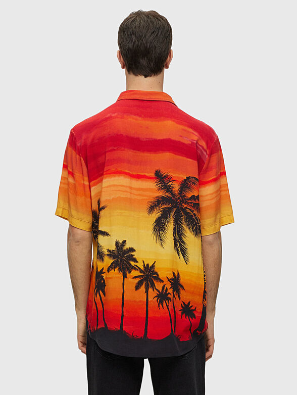 Short sleeve shirt with colorful print - 3