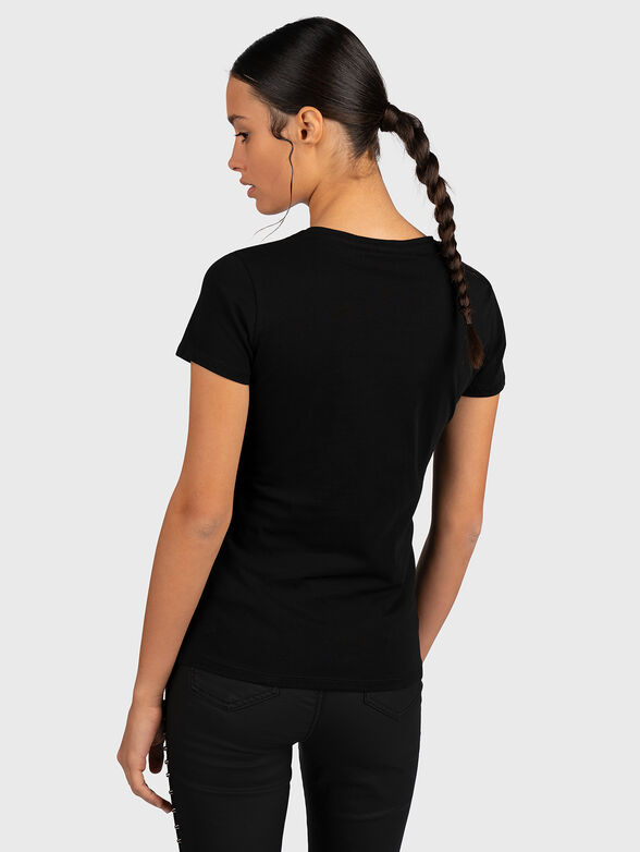 Black t-shirt with print - 3