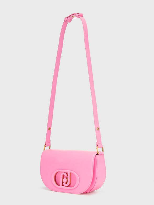 Black crossbody bag with accent logo  - 2