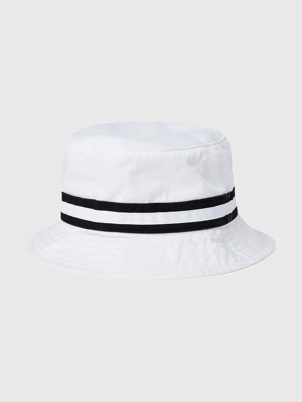 White bucket hat with contrast embroidery - 2