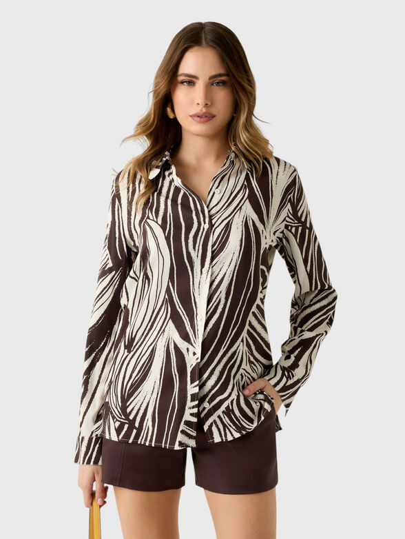 Loose fit viscose shirt - 1