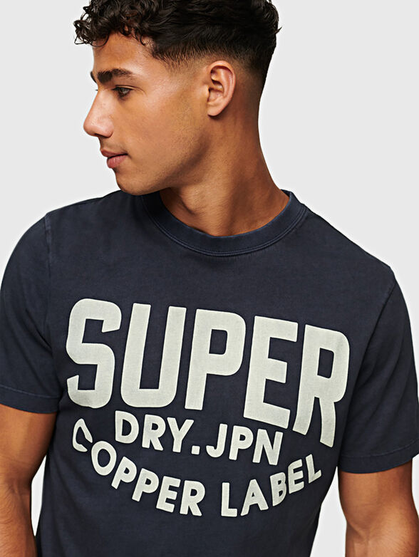 VINTAGE dark blue T-shirt - 4