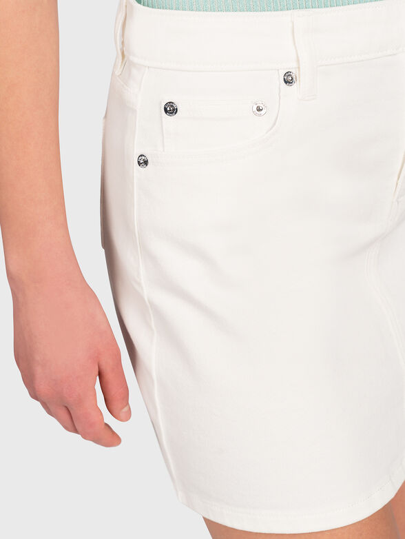 White denim skirt - 3
