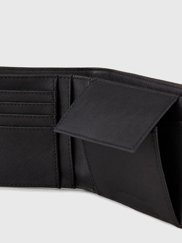 Saffiano effect logo wallet - 4