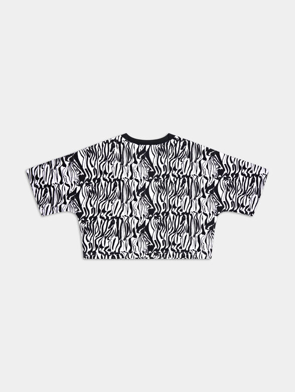 BRUGY AOP cropped T-shirt with print - 2