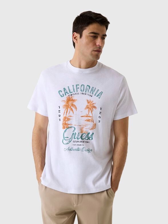 Cotton T-shirt with a print - 1