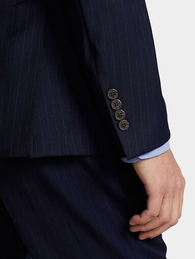 Wool jacket with striped pattern - 4