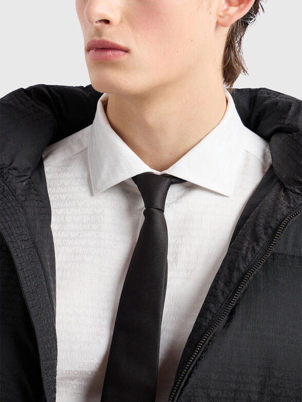 White shirt with monogram print  - 4