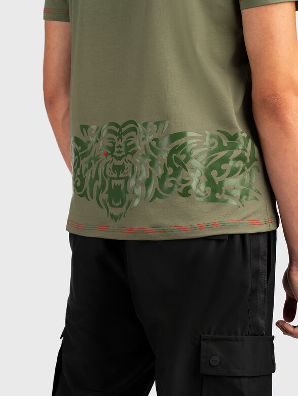 TS177 T-shirt with accent print - 3