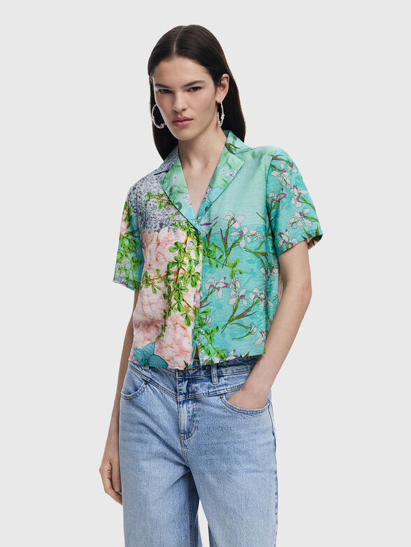 SILKA shirt with short sleeves and print - 1