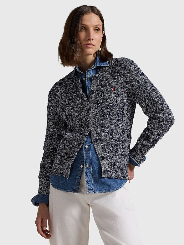 Cotton cardigan with buttons - 1