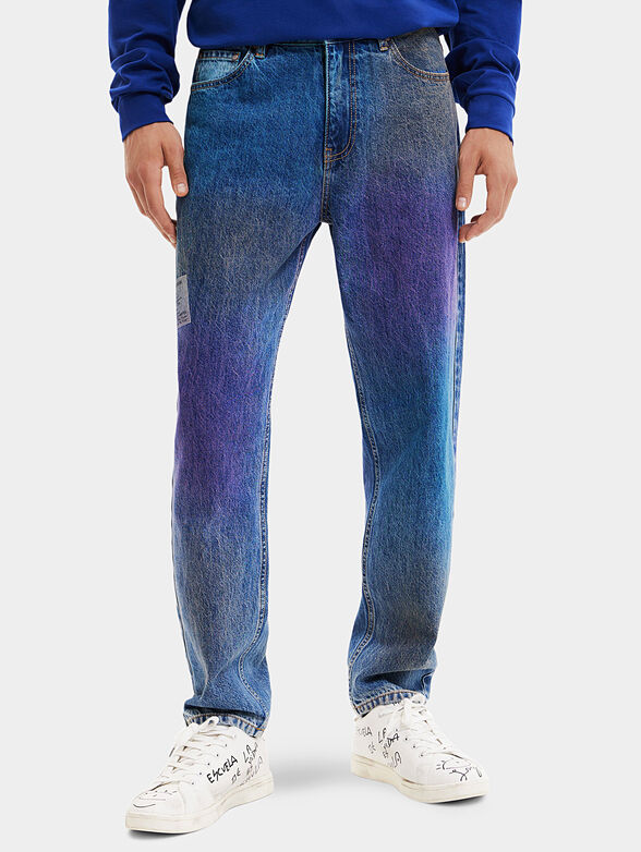 Jeans with art coloring - 1