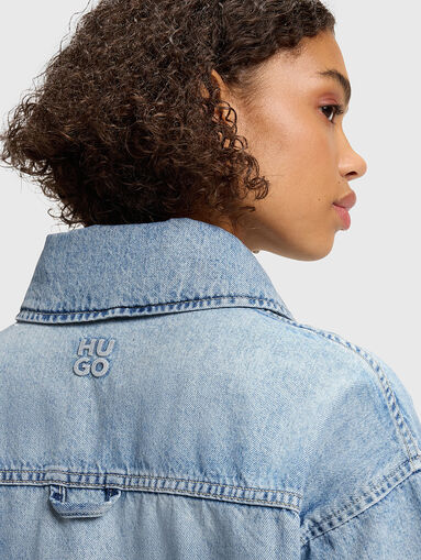 GESILA short sleeve denim shirt - 5