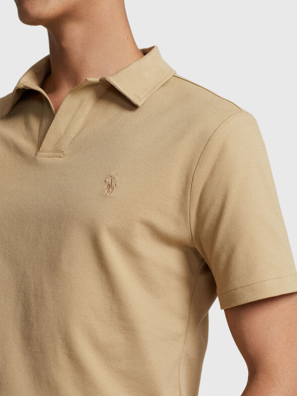 Beige polo-shirt - 4