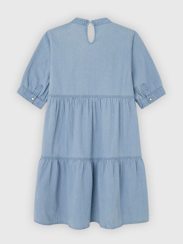 V-neck denim dress - 2