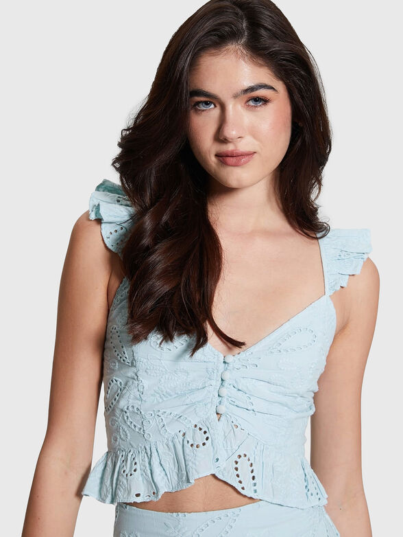 ARIELLE top with embroidery - 1