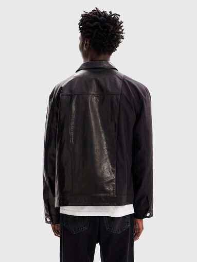 Black leather jacket - 3