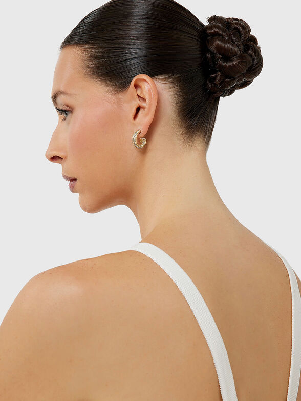 Earrings with accent logo - 2