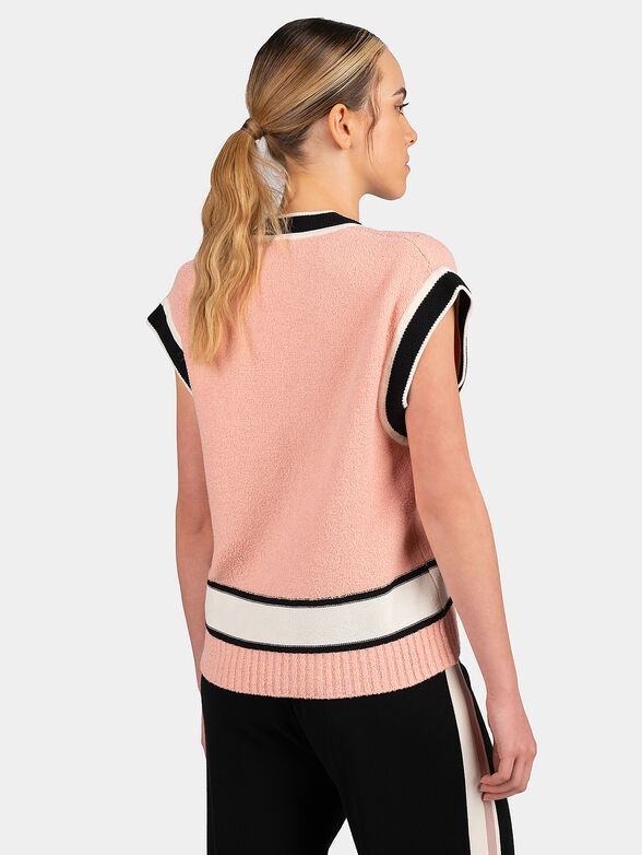 Sweater with maxi logo patch - 3