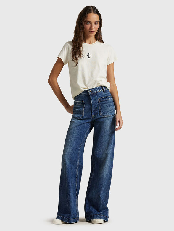 White T-shirt with logo - 1