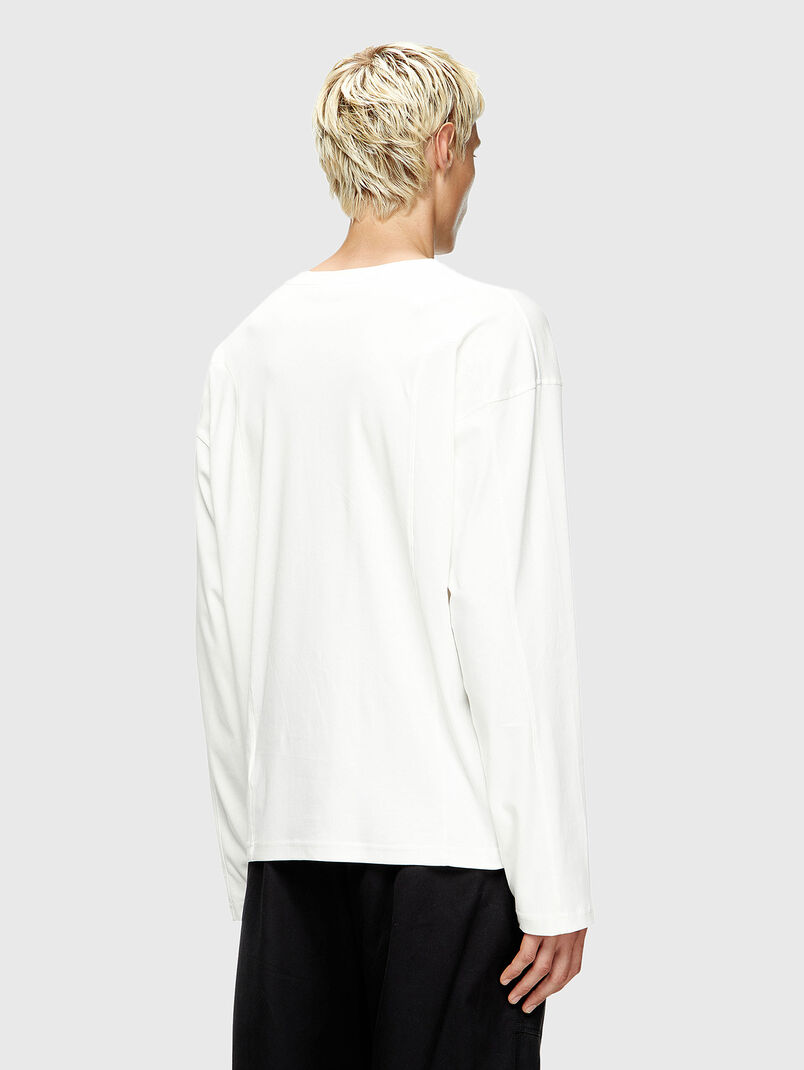 T-BOXT-LS-INT long sleeve logo embroidered blouse - 3