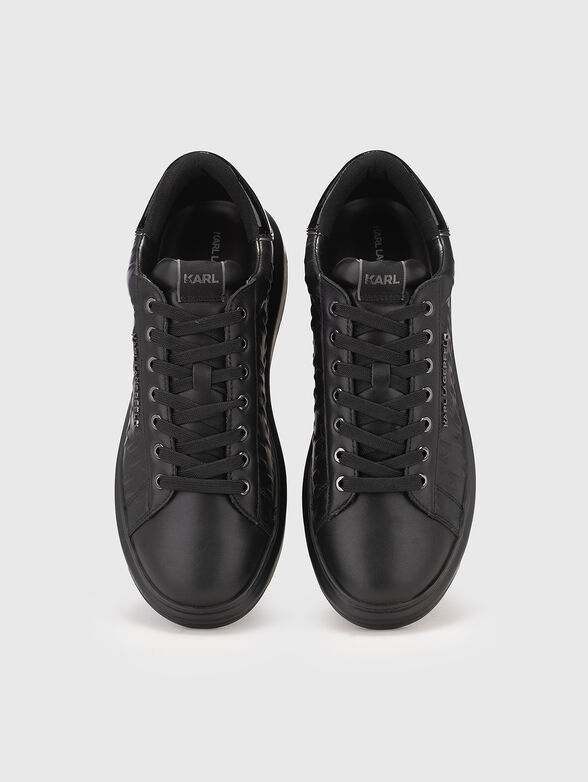 KAPRI LUG leather sports shoes with monogram logo - 6