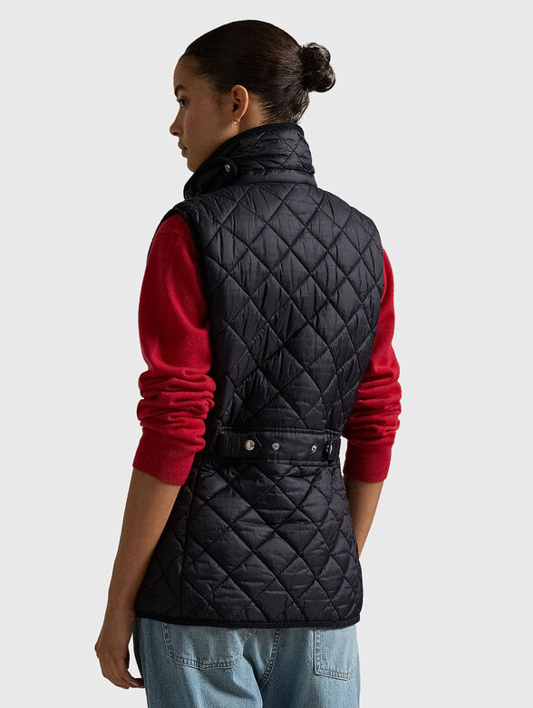 Quilted black vest - 2