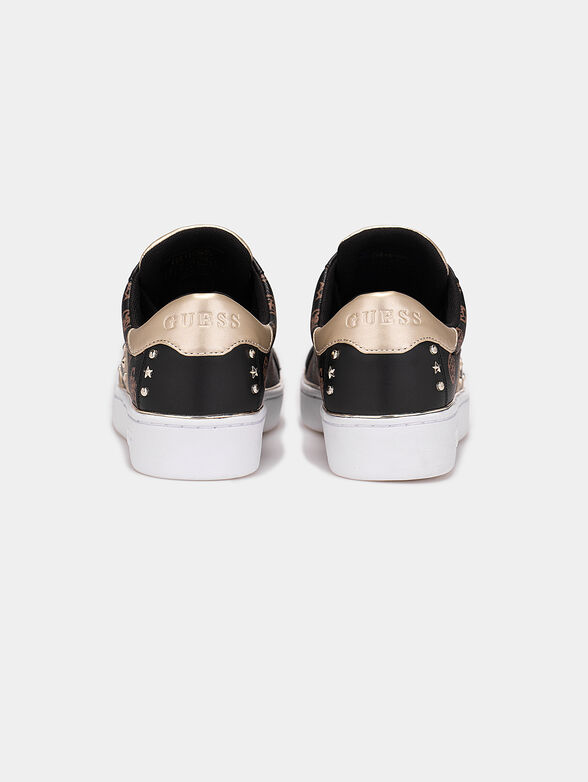 Sneakers BEVLEE with monogram logo print - 4