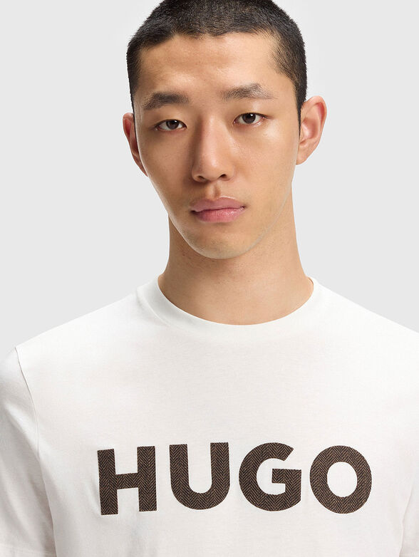 Cotton T-shirt with logo print - 4