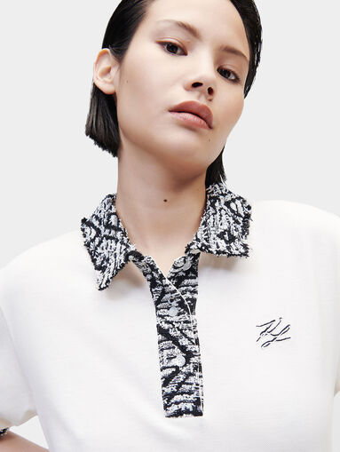 Black polo-shirt with embroidery - 5