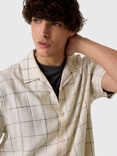 Linen-blend shirt - 4