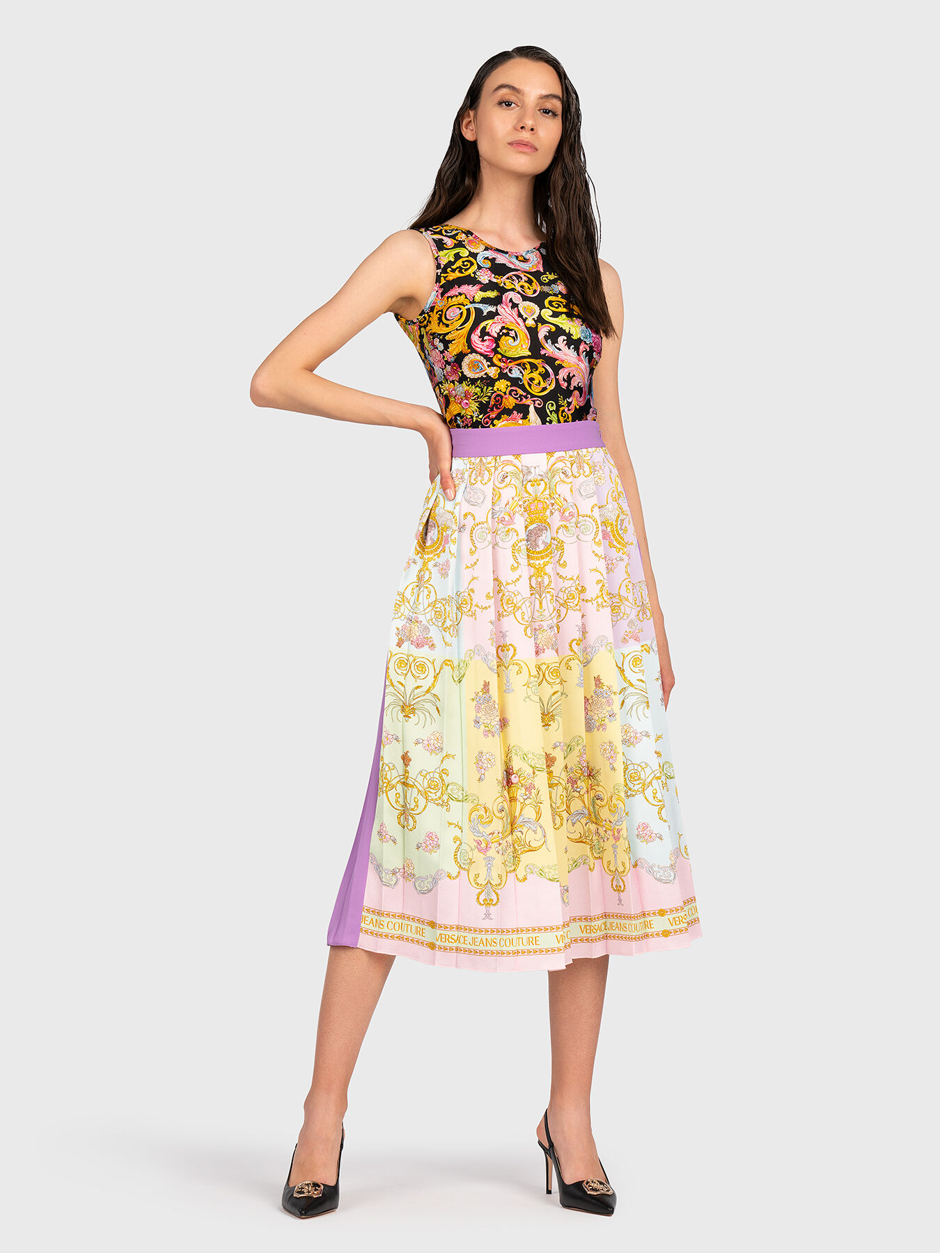 Midi skirt brand VERSACE JEANS COUTURE — Globalbrandsstore