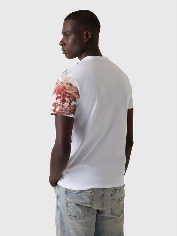 T-shirt with floral motifs and logo - 3